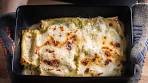 Creamy Spinach Lasagna Roll Ups with Bechamel Sauce