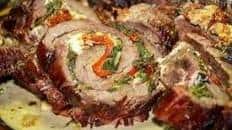 Creamy Spinach Stuffed Flank Steak