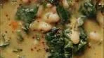 Creamy White Bean Soup with Kale, Rosemary & Lemon