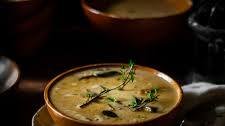 Creamy wild mushroom soup