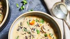 Creamy Wild Rice & Mushroom Soup