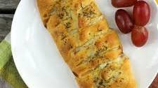 Crescent Roll Pizza Braid