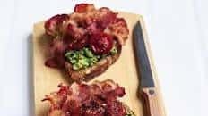 Crisp bacon & avocado toasts