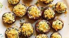 Crispy Brie-Stuffed Mushrooms