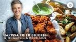CRISPY Fried Chicken with Garlic & Herb Aioli!