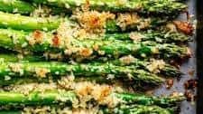 Crispy Garlic Parmesan Asparagus