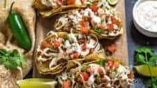 Crispy Hearts of Palm Tacos with Chipotle Baja Sauce