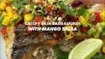 Crispy Skin Barramundi and Mango Salsa using the Ninja ...