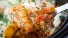 Crock Pot Turkey Stuffed Shells with Spinach