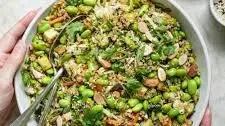 Crunchy Edamame + Quinoa Salad