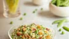 Curried Pea Salad with Bacon and Cashews