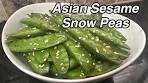 Delicious Asian Sesame Snow Peas/ Twisted Mikes