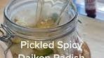 Delicious Spicy Pickled Daikon Radish Recipe