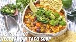 Dump-and-go Vegetarian Taco Soup