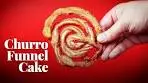 Easiest Churro Funnel Cake with Dulce de Leche