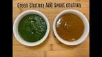 Easy 2 Chutneys for chaat/ चाट चटनी रेसिपी/ Green and Red ...