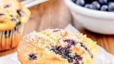 Easy Cake Mix Blueberry Muffins