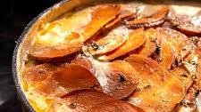 Easy Creamy Scalloped Sweet Potatoes