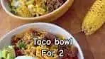 Easy delicious Taco bowl for 2 with cilantro lime rice ✨ 1 cup ...