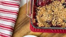 Easy Fresh Raspberry Crumble