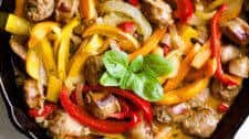 Easy Italian Sausage and Peppers Recipe (Skillet)