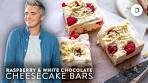 EASY NO-BAKE Raspberry Cheesecake Bars!