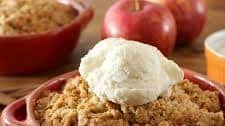 Easy Peanut Butter Apple Crisp