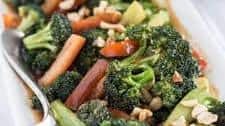 Easy Sweet and Sour Broccoli with Peanuts