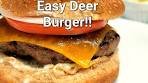 Easy Venison Burger Recipe (Deer Burger)