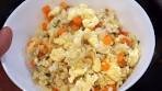 Egg Fried Rice with carrots