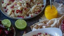 Ethiopian Pomegranate Rice Pilaf