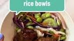 Family dinner idea: Teriyaki meatball rice bowls Teriyaki ...