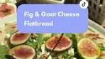 Fig, Goat Cheese & Arugula Flatbread 😍 Ingredients: 10 oz ...