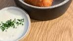 Frances | our signature BACON BEIGNETS with maple chive ...