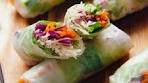 Fresh Spring Rolls with Peanut Sauce