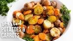 GARLIC BUTTER Roasted Potatoes and Carrots | The Recipe ...