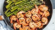 Garlic Butter Shrimp with Asparagus