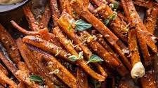 Garlic Parmesan Sweet Potato Fries with Spicy Aioli