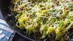 Garlic Parmesan Zoodles (4 Ingredient, 10 min)