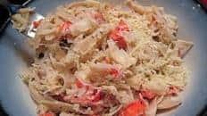 Garlicky Crab With Pasta