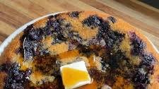 giant cottage cheese blueberry pancake