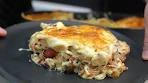 Golden Potato and Bacon Cheese Casserole Bake