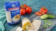 Greek Chicken and Turmeric Rice Burrito