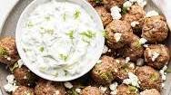 Greek Meatballs with Tzatziki Sauce