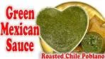Green Mexican Sauce | Roasted Poblano Salsa