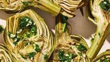 Grilled Artichokes with Garlic, Parsley, and Lemon