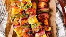 Grilled BBQ Chicken Kabobs