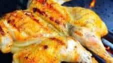 Grilled Butterflied Chicken with Garlic Butter