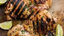 Grilled Chicken Thighs with Jalapeno Honey Lime Marinade
