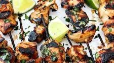 Grilled Cilantro Lime Chicken Skewers